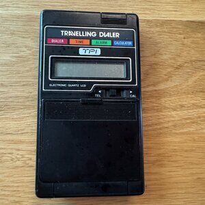 Vintage TPI Travelling Dialer, Alarm & Calculator, Circa 1980s